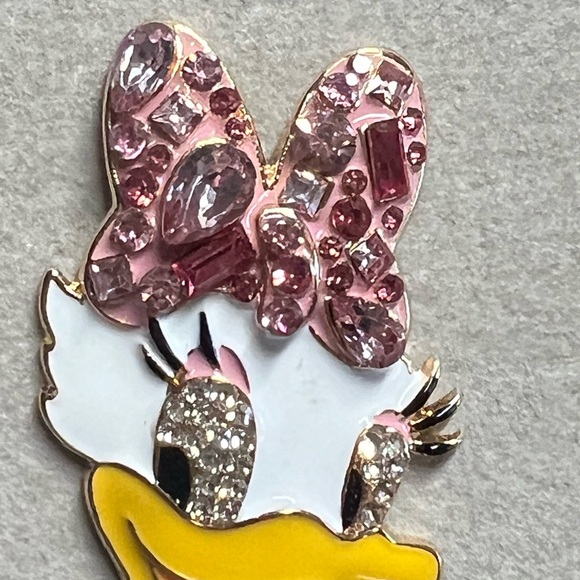 NEW BaubleBar x Disney Daisy Duck Bling Bling pink Ribbon Earrings - Picture 5 of 9